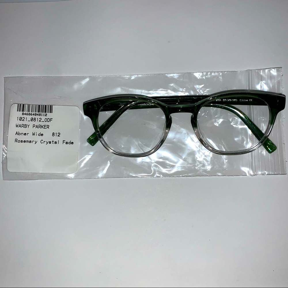 Warby Parker abner rosemary crystal fade